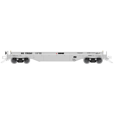 Atlas Master Line 20005615 HO 42' Wagon à bobines d'acier avec longeron latéral « Fishbelly » sans couvercle Norfolk Southern #170159 Classe CS 24 Gris NIB RTR