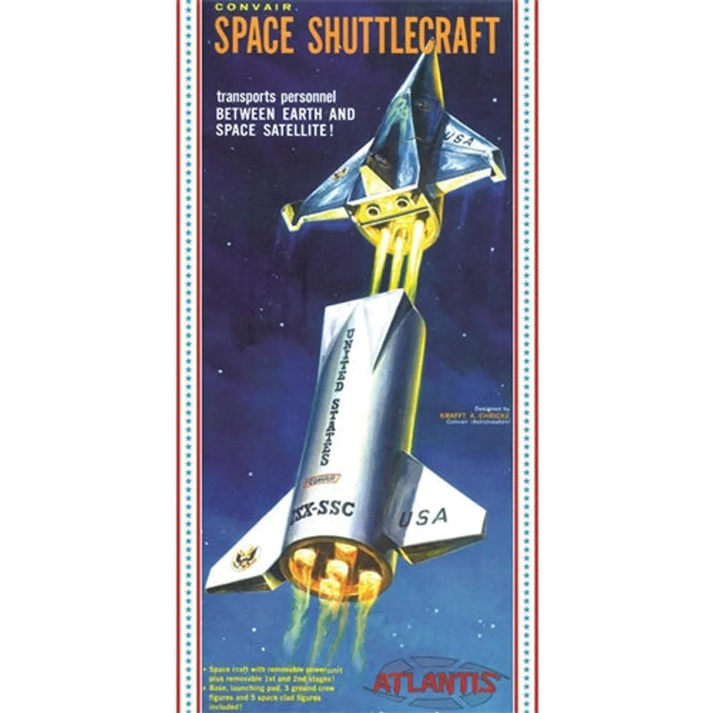 Atlantis H1828 Convair Shuttlecraft with Free FlexiFile 1/150 Plastic Model Kit NIB