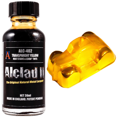 Alclad II 402 Transparent Yellow Lacquer Heat Stains & Lexan Tints 30mL NIB