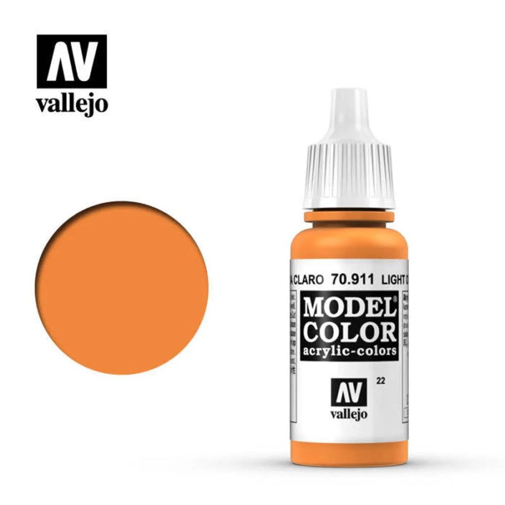 Peinture Vallejo 70911 Model Color Orange Clair 17 ml NEUF