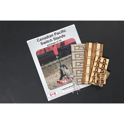 Ensemble de maquettes Osborn RRA-1060 HO Canadian Pacific Civières à aiguillage Découpé au laser Bois KIT Neuf