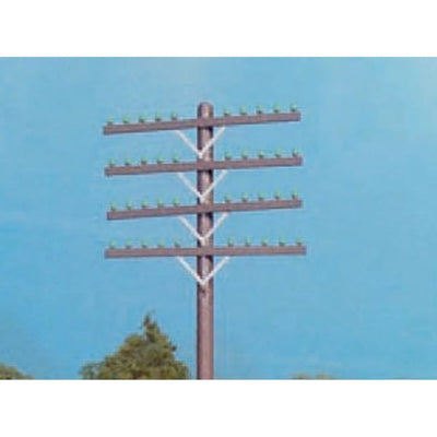 Rix Products 628-0031 HO Railroad Telephone Pole Crossarms Only Brown Plastic Pkg of 72 NIB