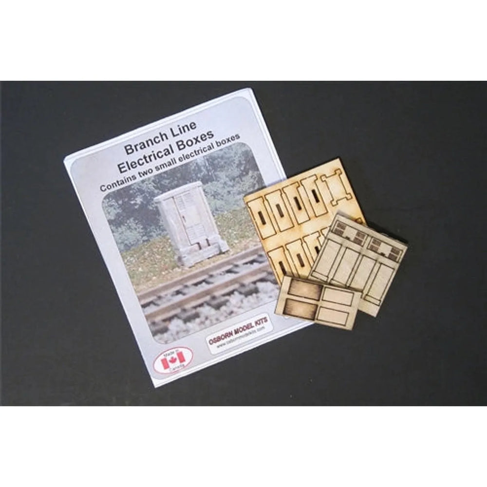 Osborn Model Kits RRA-1110 Boîtiers Électriques de Ligne Secondaire Découpés au Laser en Bois KIT NEUF