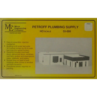 Micro Engineering 55-006 HO Petroff Plumbing Supply KIT NIB