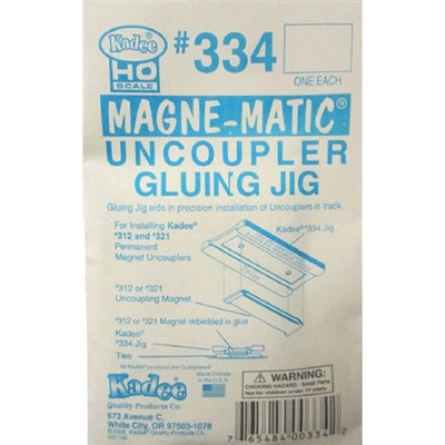 Kadee #334 Gabarit de collage pour attelage pour l'installation des attelages #380-312, 321 et 322