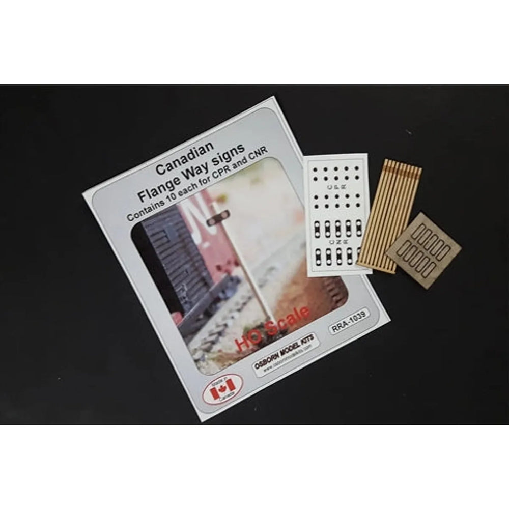 Kits de Modèles Osborn RRA-1039 HO Flange Way Signs Coupe Laser Bois KIT NEUF