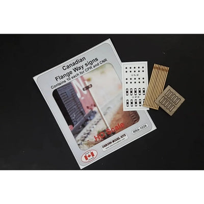 Osborn Model Kits RRA-1039 HO Flange Way Signs Laser Cut Wood KIT NIB