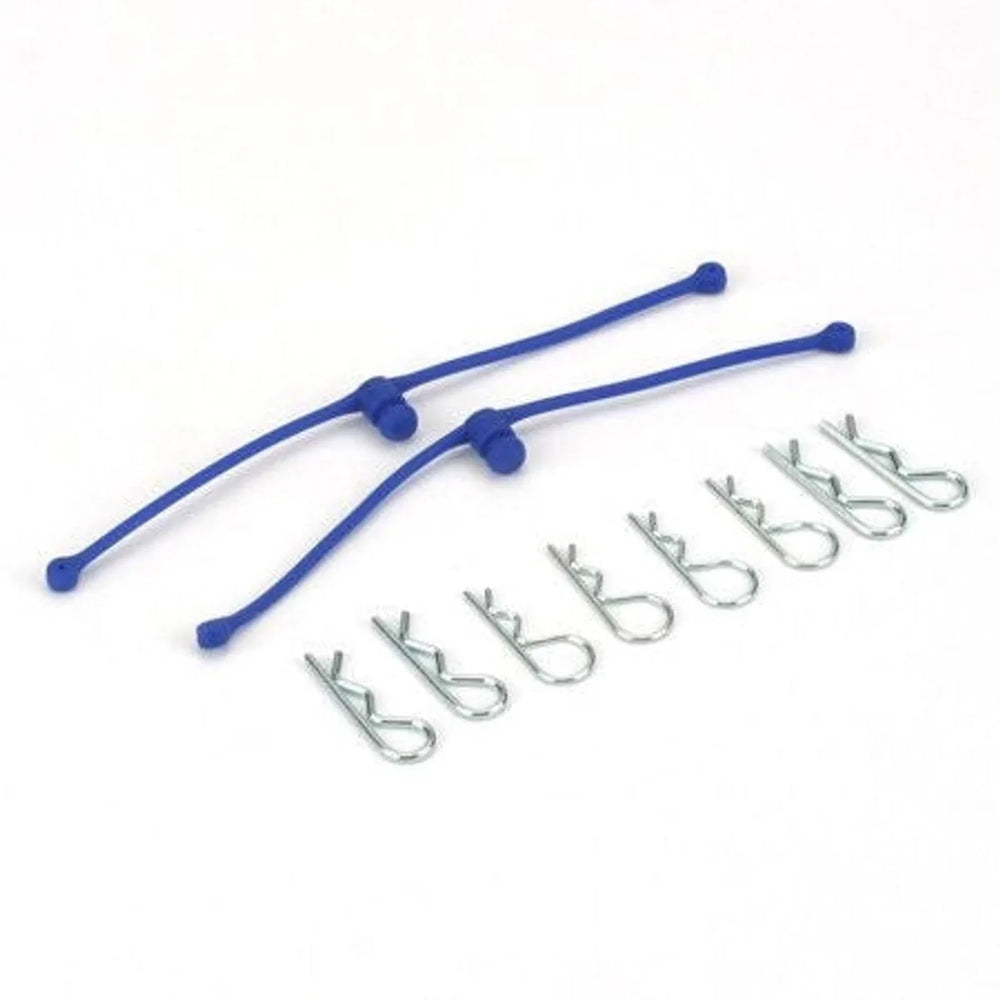 Du-Bro 2249 Attaches-carrosserie avec clips bleus (2) NIB