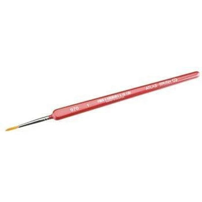 Pinceau Atlas Brush Company 970-1 Taklon Doré à Manchon Triangulaire 1