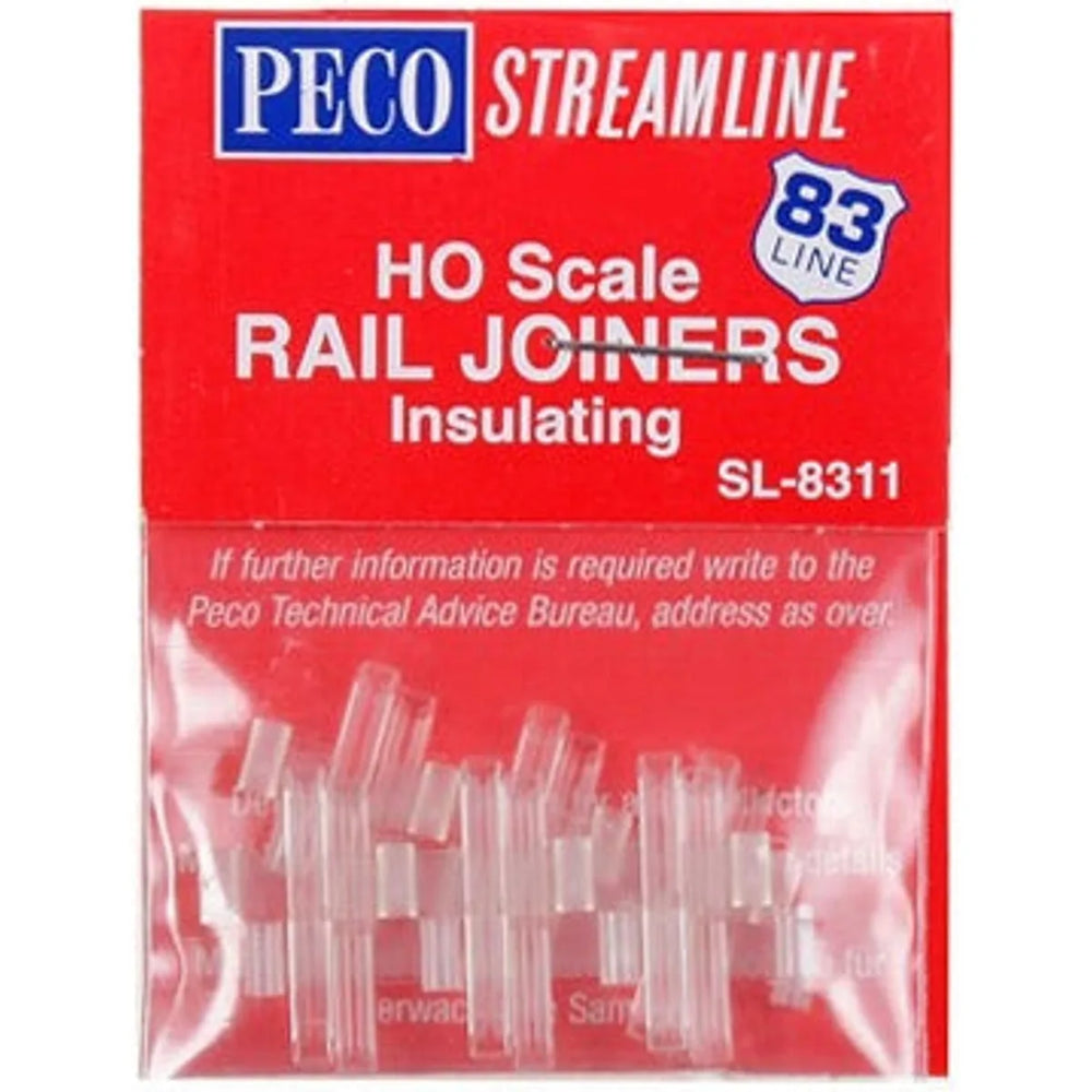 Peco Streamline SL-8311 HO Code 83 Insulated Rail Joiners North American Style Pack of 9 NIB