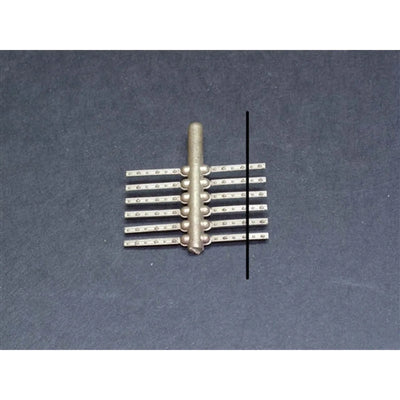 Details West RB-932 HO Code 83 Railbars 6 & 4 Bolt Brass Pkg of 12 NIB