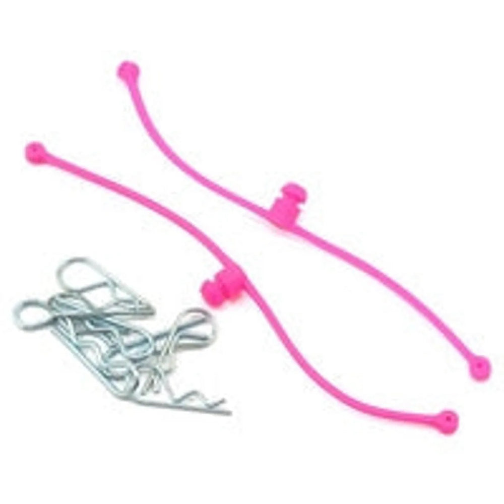 Du-Bro 2251 Attaches-carrosserie avec clips roses