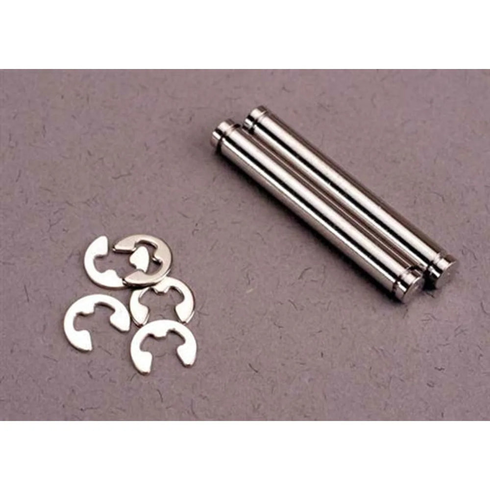 Traxxas 2635 Axes de suspension chromés durs de 23 mm (2) / Clips en E (4) NIB