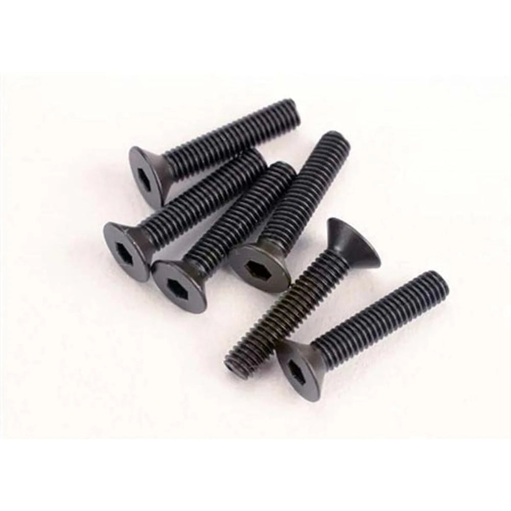 Traxxas 2553 3X15mm Flat Head Machine Screw (6) NIB