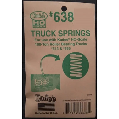 Kadee 638 Ressorts de bogies HO pour bogies à roulement Kadee HO 100 tonnes #513 et #555 Paq. de 18 NIB