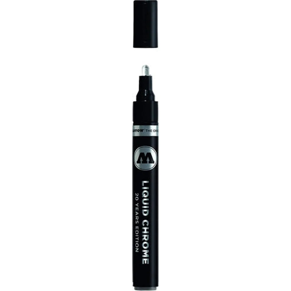 Marqueur à pompe Molotow 703.103 Chrome Liquide, pointe de 4,0 mm