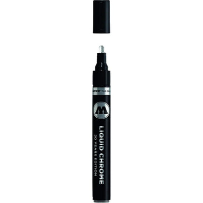 Marqueur à pompe Molotow 703.103 Chrome Liquide, pointe de 4,0 mm