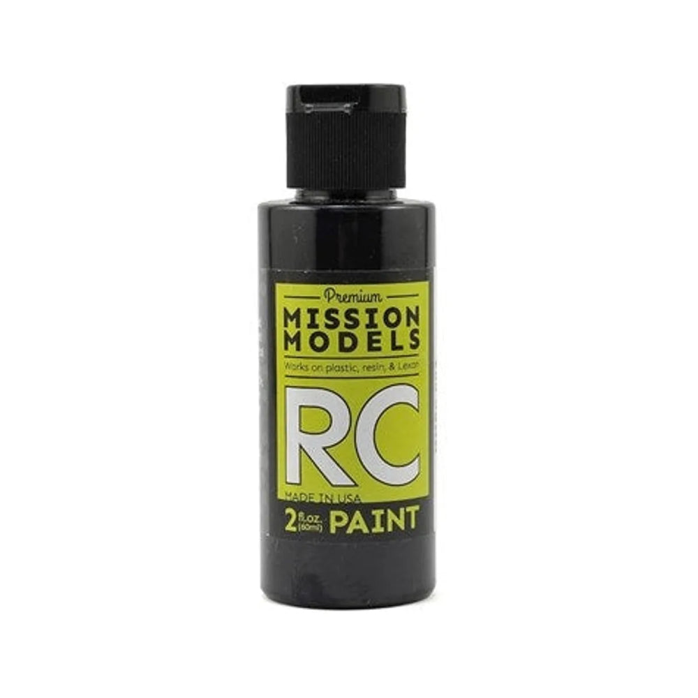 Peinture RC à base d'eau Mission Models MMRC-002, bouteille de 2 oz, noir