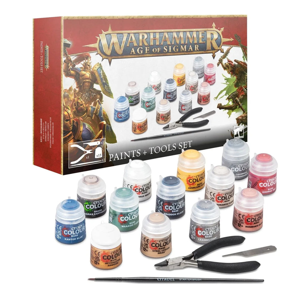 Warhammer Age of Sigmar: Paints & Tools Set