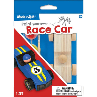 Paint Your Own Mini Race Cart Kit 5x7