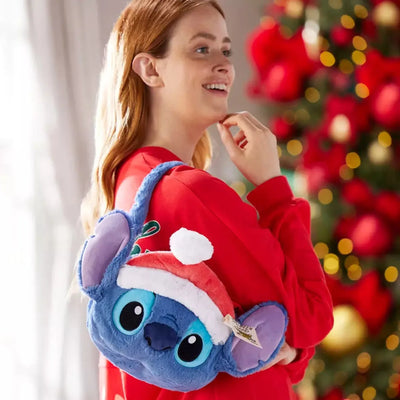 Lilo & Stitch - Sac en peluche Stitch (avec chapeau de Père Noël optionnel)