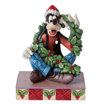 Goofy avec couronne « Un Noël de Goofy » par Jim Shore