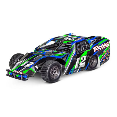 Traxxas Slash Modifié 1/10 RC BL-2S avec carrosserie sans clips - Vert