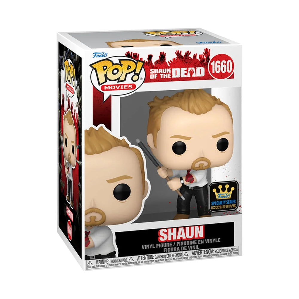 POP! Shaun of the Dead - Shaun w/Pool Cue Specialty Series Exclusive