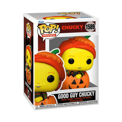 POP! Chucky - Bon Garçon Chucky dans Citrouille Lumière Noire