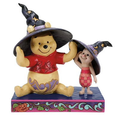 Disney Winnie l'Ourson - Chapeaux de sorcière de Pooh et Porcinet « Winnie la Citrouille ! » par Jim Shore