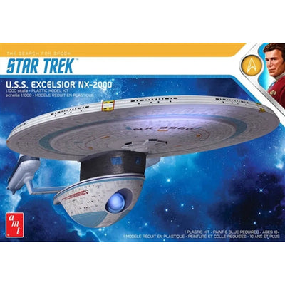 AMT Star Trek U.S.S. Excelsior Modèle de Plastique à l'Échelle 1/1000