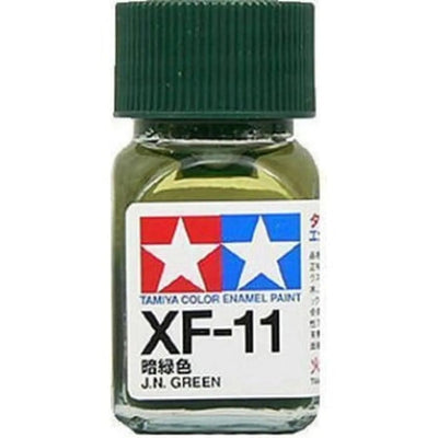 Tamiya Peinture Émail EXF-11 Vert J.N. Mat Bouteille Mini 10 ml (1/3 oz)