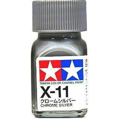 Tamiya Email EX-11 Argent Chrome Bouteille 10 ml (1/3 oz)