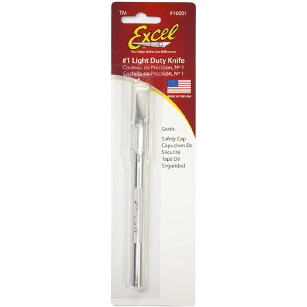 Excel K1 Light Duty Aluminum Hobby Knife w/ Safety Cap
