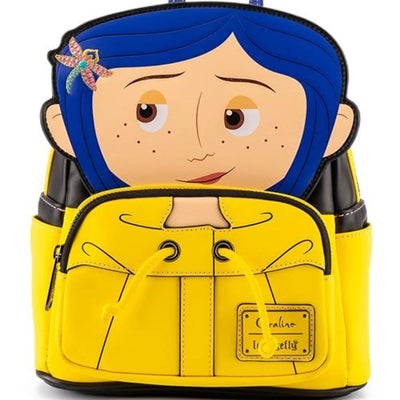 Mini-sac à dos Loungefly Coraline - Cosplay Manteau de pluie