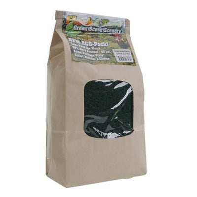 Scenic Express ECO Pack de Couverture de Sol Flocked & Gazon, Sac Gros Grain Vert Forêt 48oz 1.4L
