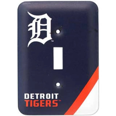 Plaque d'interrupteur en métal des Detroit Tigers