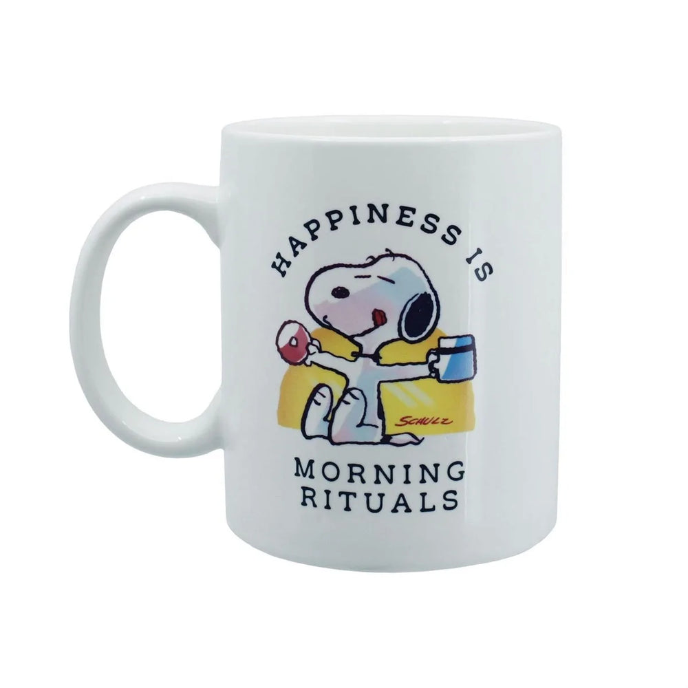 Peanuts - Snoopy « Le bonheur, c'est... les rituels du matin » Tasse