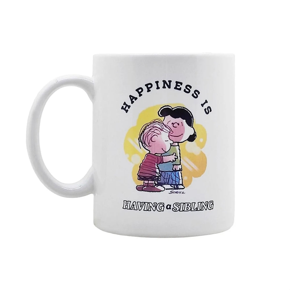 Peanuts - Lucy et Linus "Le bonheur, c'est d'avoir un frère ou une sœur" Tasse