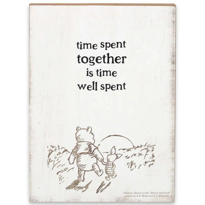 Disney Winnie l'Ourson - Le temps passé ensemble... Panneau mural en bois
