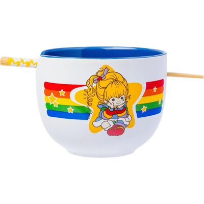 Rainbow Brite Rainbow Border Star 20oz Ceramic Ramen Bowl