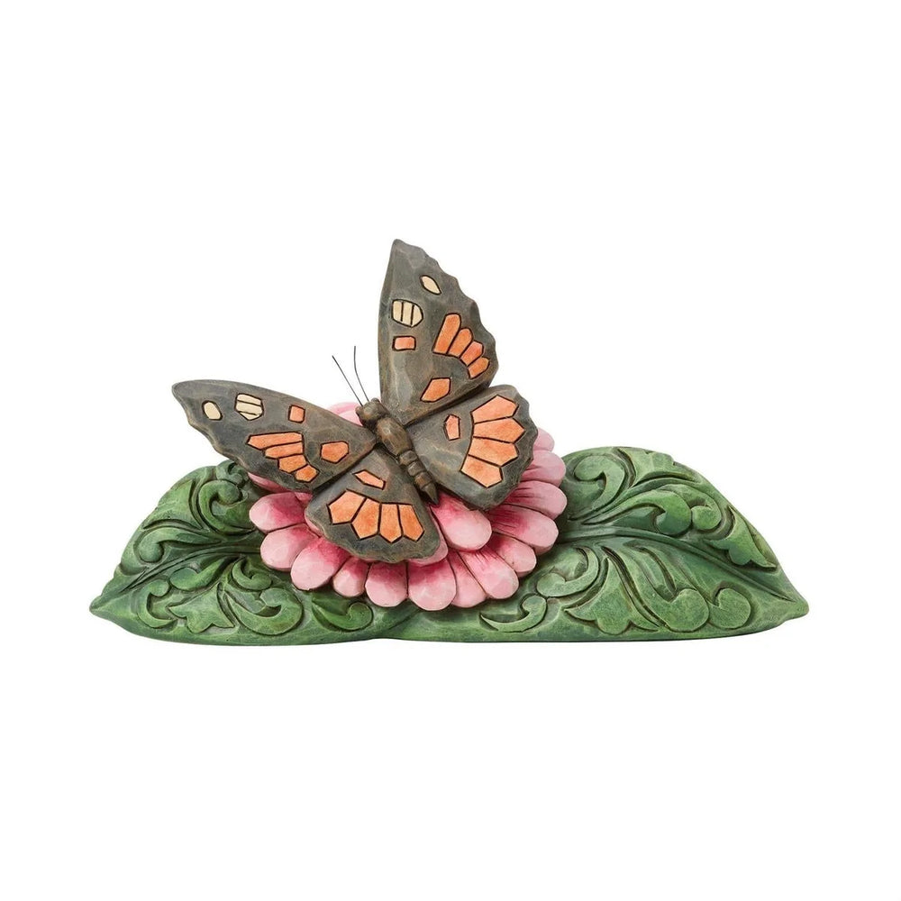 Jim Shore Heartwood Creek - Mini Figurine Papillon Dame Peinte