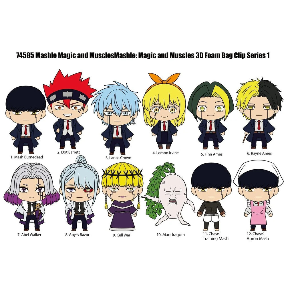 Mashle Series 1 Mystery 3D Foam Bag Clip
