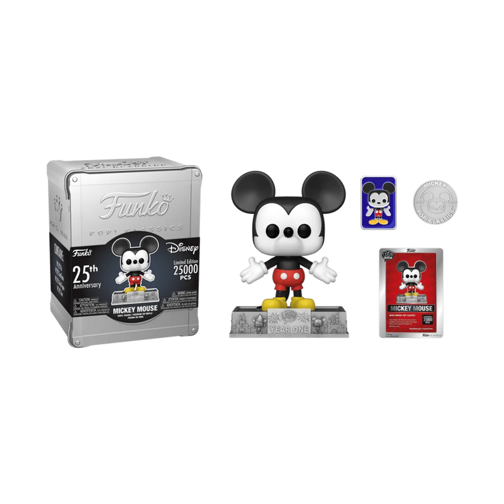 Figurine POP! Mickey Mouse Funko 25e Anniversaire en Étain