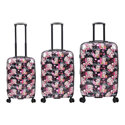 Ensemble de 3 valises rigides robustes Betty Boop Many Faces