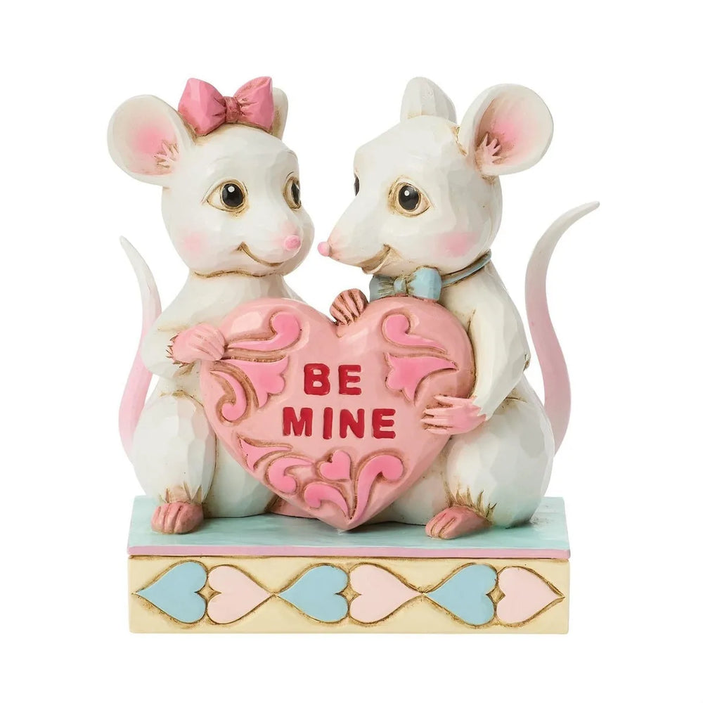 Jim Shore Heartwood Creek - Souris « Cœur-Squeak pour Toujours » Collection Cœurs Tendres