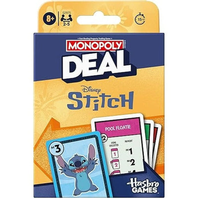 Jeu de cartes Monopoly Deal Édition Disney Stitch