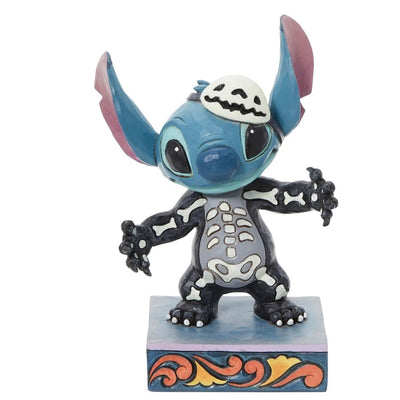Disney Lilo et Stitch - Stitch Squelette "Expérience Effrayante" Luminescent Jim Shore