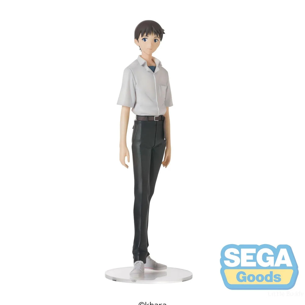 Evangelion: New Theatrical Edition - Figurine Haut de Gamme - Shinji Ikari - Version Uniforme
