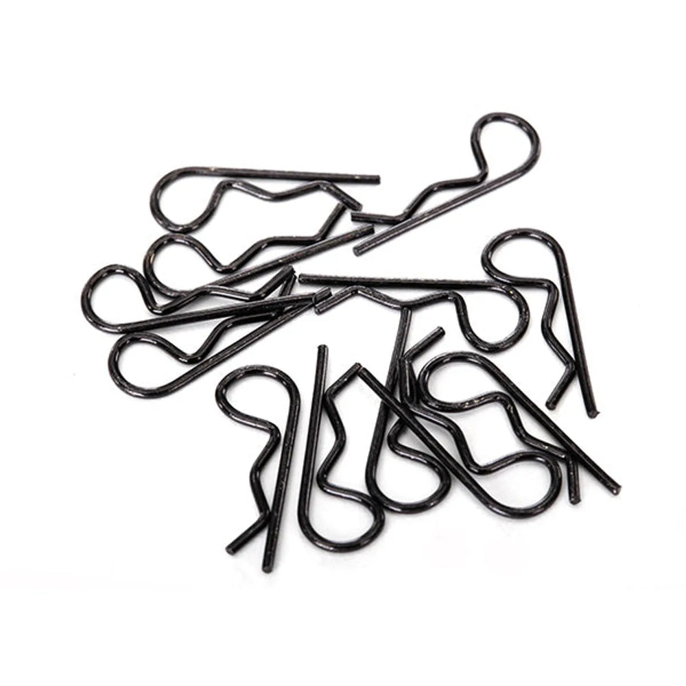 Traxxas Standard Size Body Clips - Black (12pk)